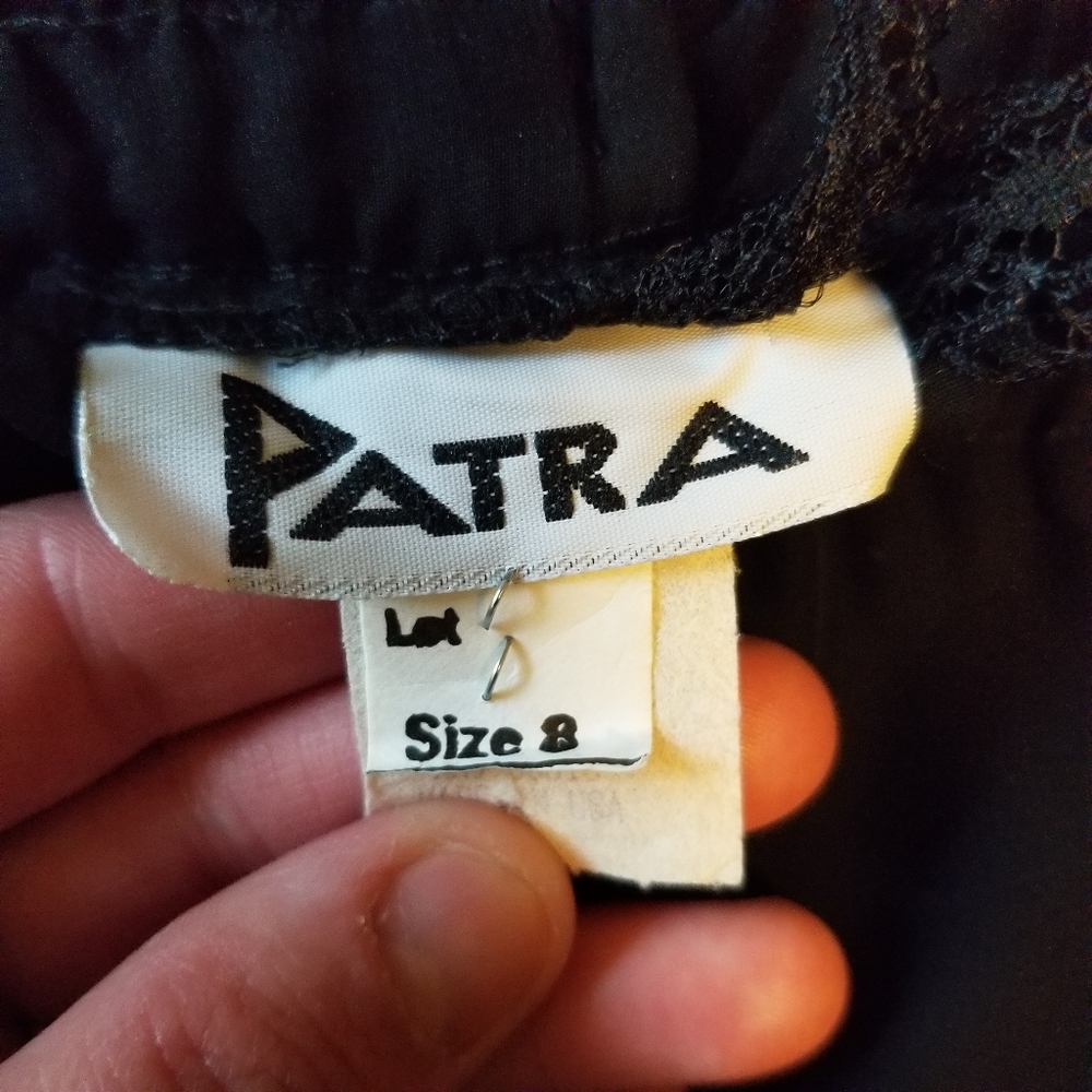 🌻3/$20 Patra vintage black pillazzo dress pants size 8 - Picture 5 of 6